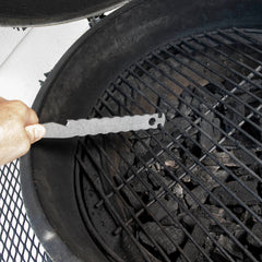 GrillToolZ: Fire Tool- Ash tool, Grill prep tool, Grate lifter, Bottle opener - Made in USA